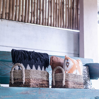 Banana fibre & seagrass basket Kapauku – 2 sizes