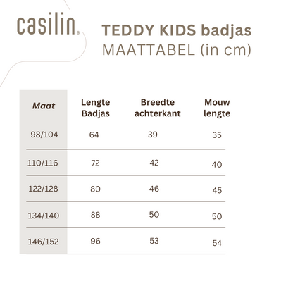 Teddy Kinderbademantel mit Kapuze, 98–104 – Fleece & Baumwolle