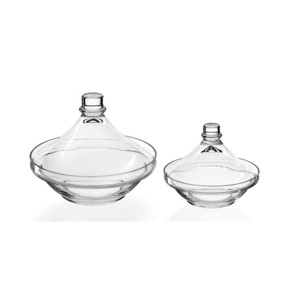 Glass tagine 32.5 × 27 cm — slow-cook serving piece