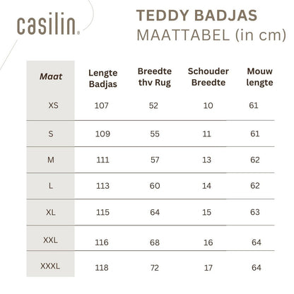 Teddy badekåbe Havgrøn, L - dobbeltsidet