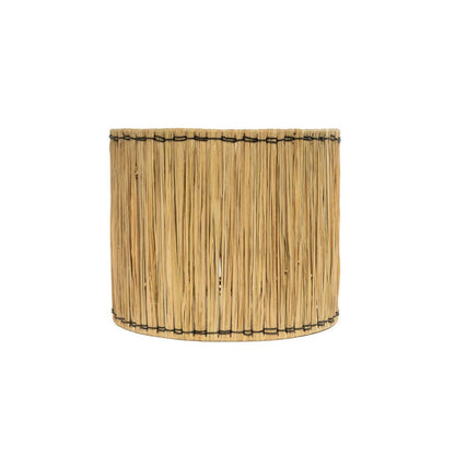 Molokai table lamp - White terracotta with woven shade