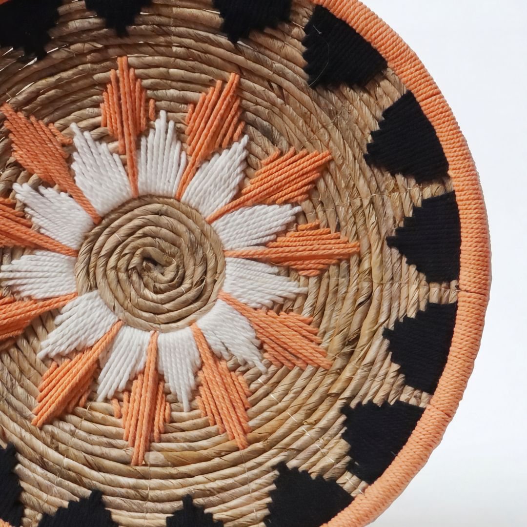 Kalimantan vægcirkel, bomuld - 40 cm