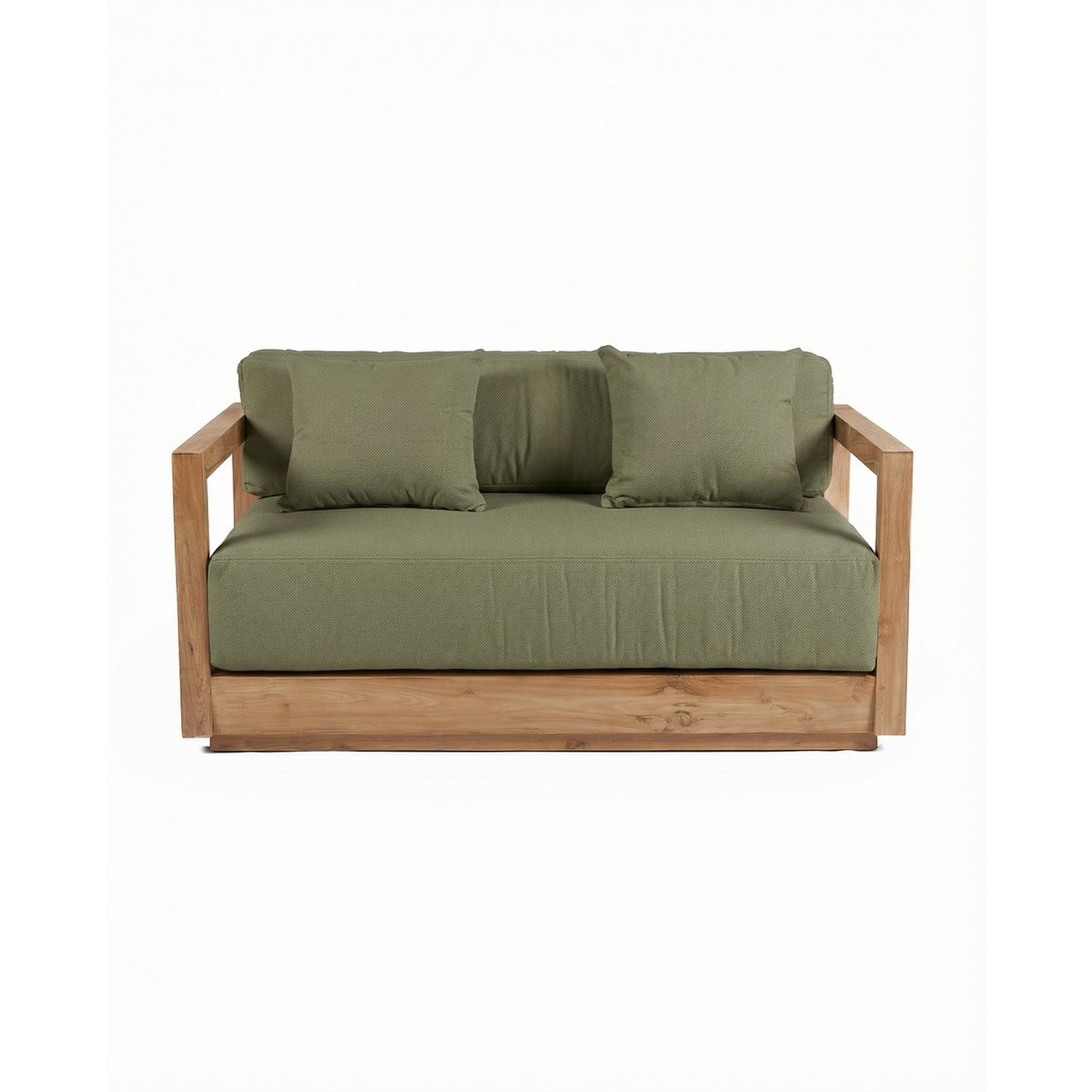 Umalas Zweisitzer-Sofa, recyceltes Teakholz – Outdoor