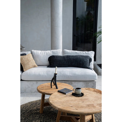 Kissenbezug Baumwolle 35×100 cm – schwarz-navy, hergestellt in Indien
