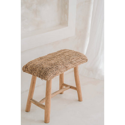 Raffiabank 60×28 cm – natur, hergestellt in Indonesien