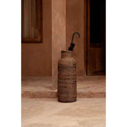 Rattankorbzylinder 24 × 67 cm – naturbraun