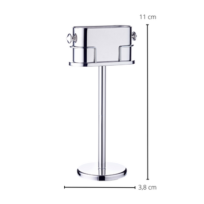 Stainless steel wine cooler on stand Leo - 79 cm