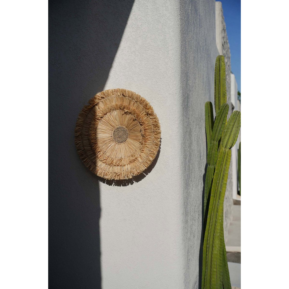 Sisal-Wandkreis 60 cm – runde Wanddeko, natur