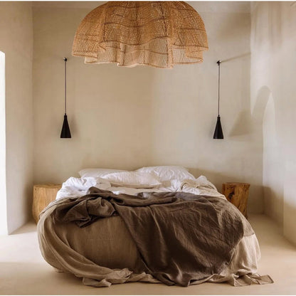 Rattan pendant shade 150 cm XXL - natural