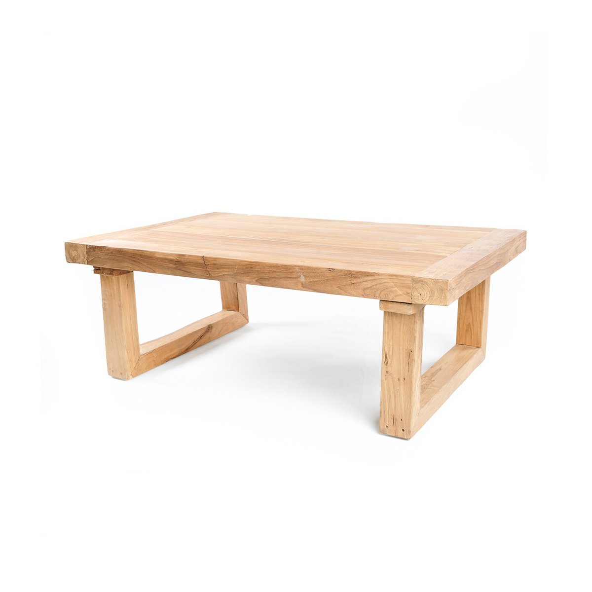 Reclaimed teak coffee table 110×70 cm - natural, Indonesia