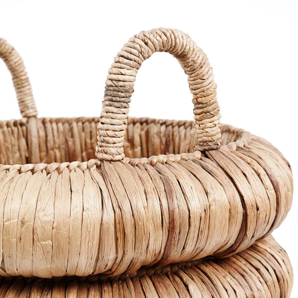 Seagrass cylinder basket 54 × 66 cm - beige