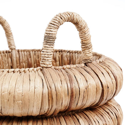 Seagrass cylinder basket 54 × 66 cm - beige