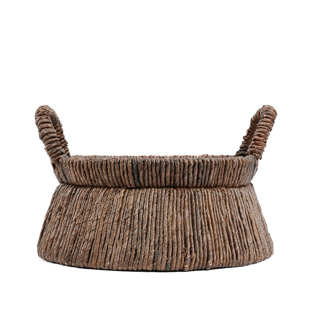 Runder Palmenblattkorb 42 × 26 cm – Natur