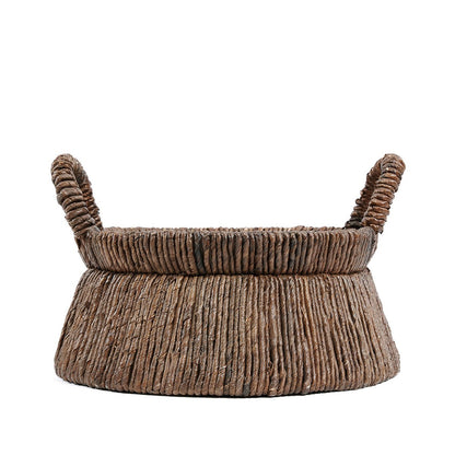 Runder Palmenblattkorb 42 × 26 cm – Natur