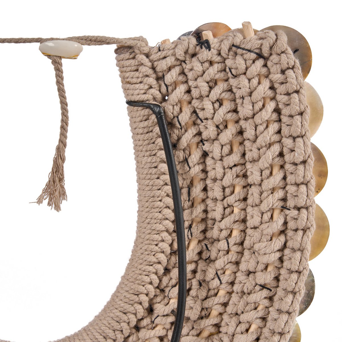 Shell necklace on stand - Natural, 40 cm