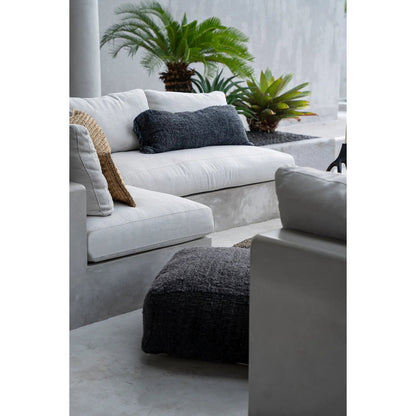Kissenbezug Baumwolle 35×100 cm – schwarz-navy, hergestellt in Indien