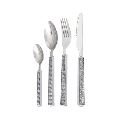 Solid silver cutlery set 24 pieces