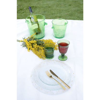 Champagnebowle i polycarbonat – grøn, 20,3 cm
