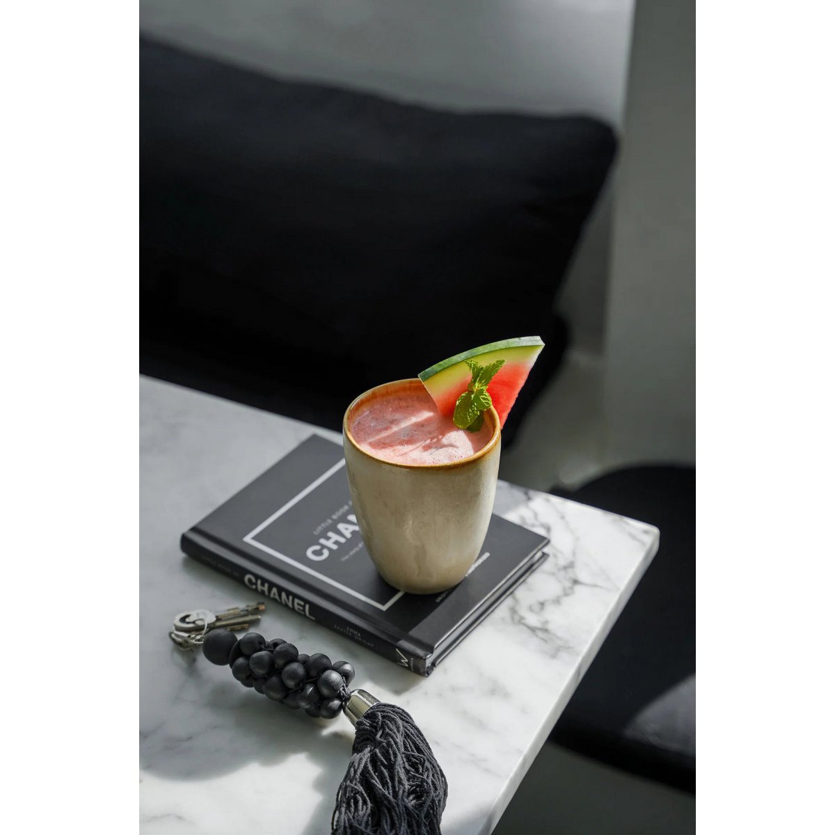 Stoneware handleless cup, medium - Portuguese
