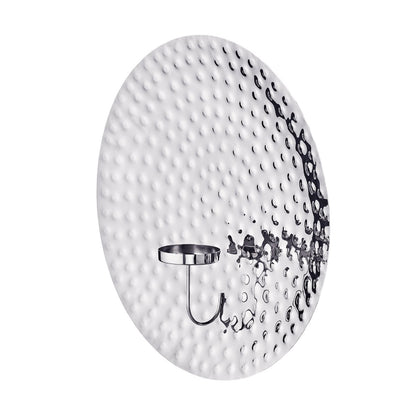 Silver wall lamp Udo, Ø 47cm