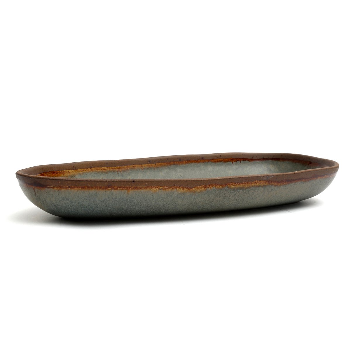 Stoneware serving platter 34 × 16.5 cm – Côa