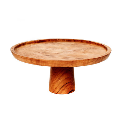 Teak cake stand, 28 cm - large