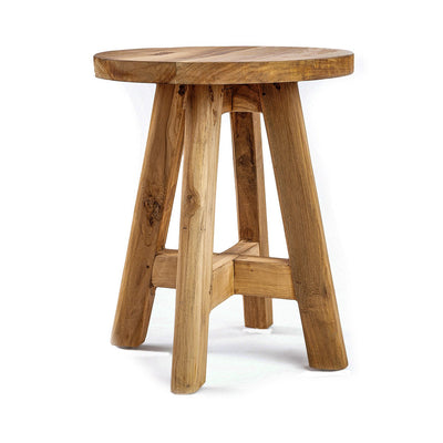 Teak wood stool, round - 35×35cm