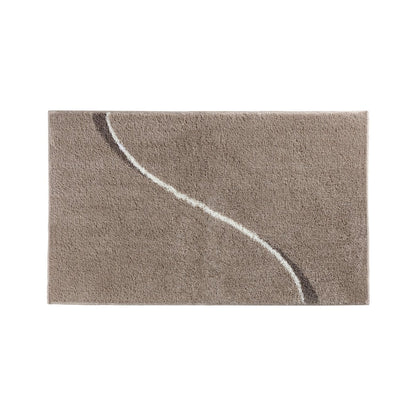 Carve bath mat, sand 60×100 cm - high pile