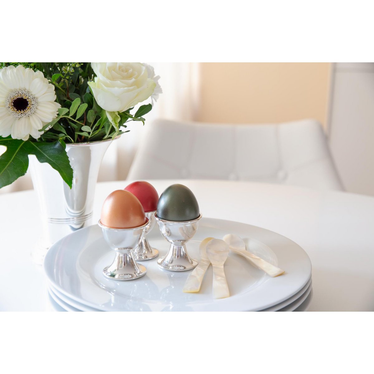 Steel egg cups Classo H 5 cm – set of 4