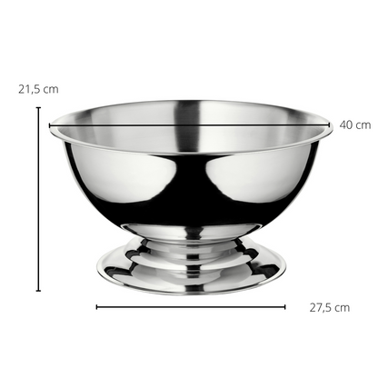 Steel champagne bowl Cara Ø 40 cm – double-walled, set of 2