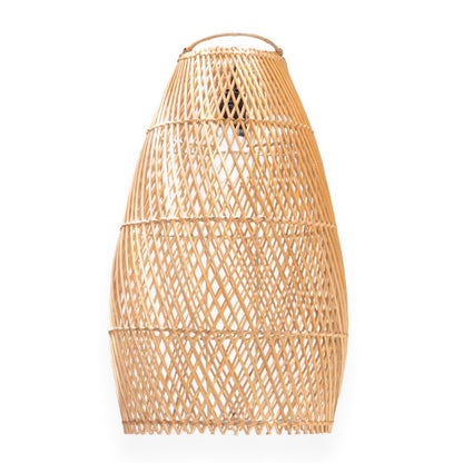 Rattan cylinder pendellampeskærm TABUNG – Ø 24 cm