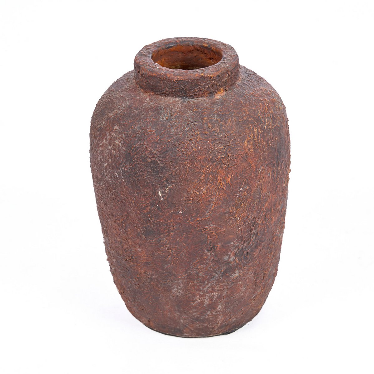 Terracotta vase, small - burgundy handmade