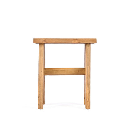 Teak stool with sturdy legs - 40 cm