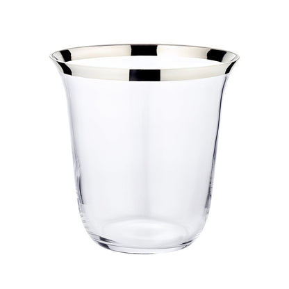Toby håndblæst krystal champagnekøler, forsølvet, 23 cm