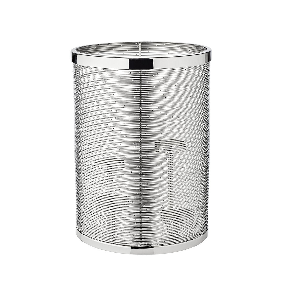 Lantern Hera H 35 cm - silver metal and glass