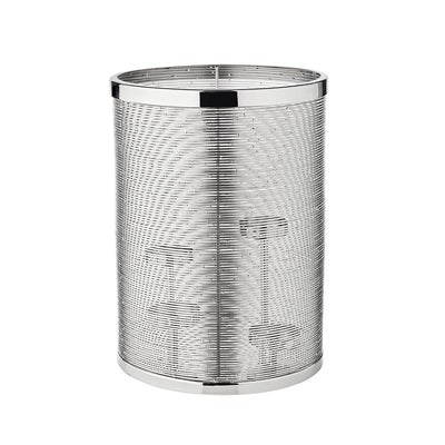 Lantern Hera H 35 cm - silver metal and glass