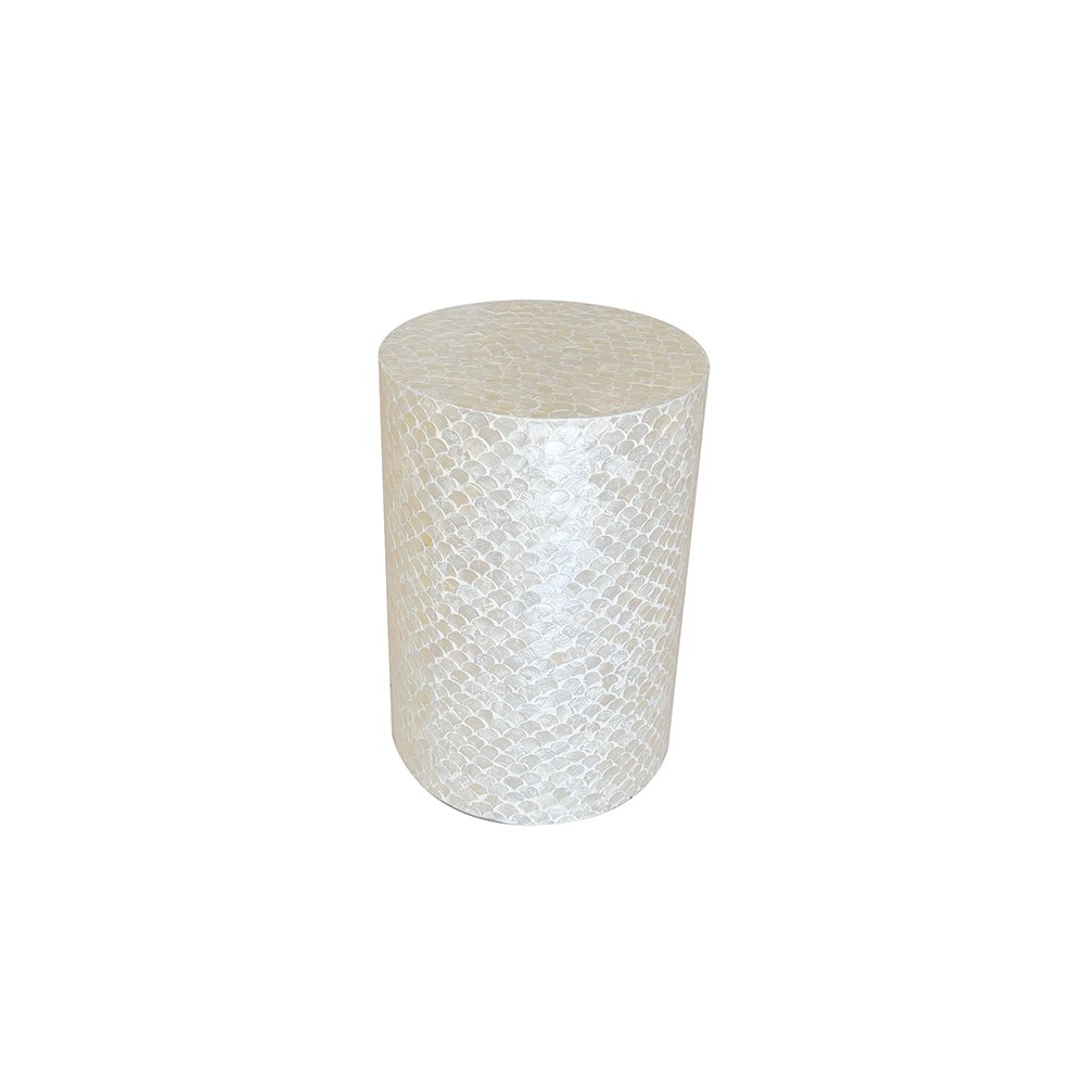 Perlehvid puf 33×33×48 cm