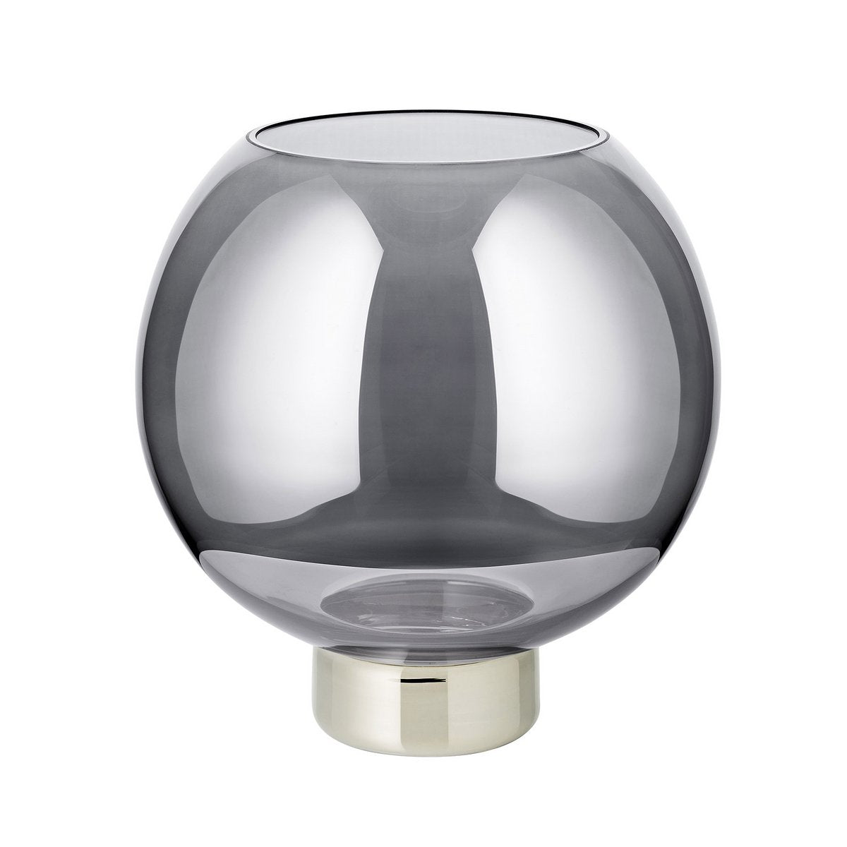 Jack lanterne mørk krystal med platinfod – 21 cm
