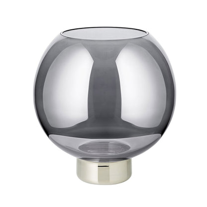 Jack lanterne mørk krystal med platinfod – 21 cm