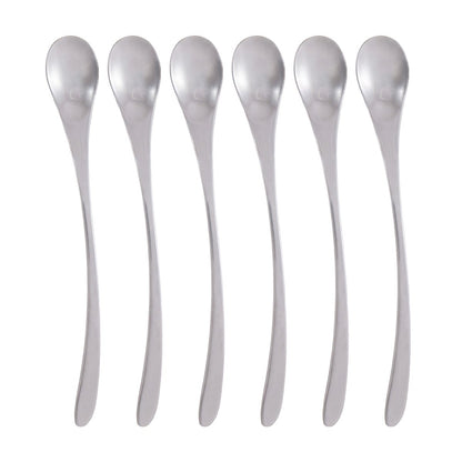 Stainless steel bar spoons 22cm - set of 6
