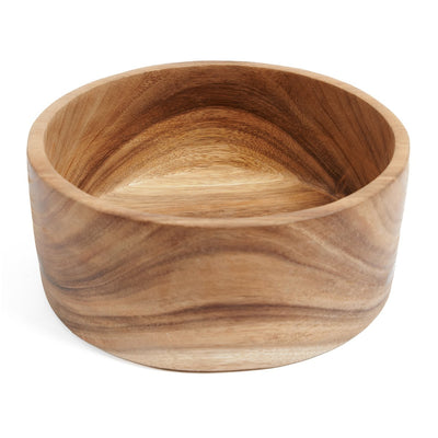 Suar wood salad bowl M, 20 cm – round natural wood