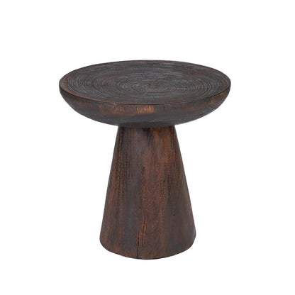 Cone Alone Side Table, 50 cm - Dark walnut