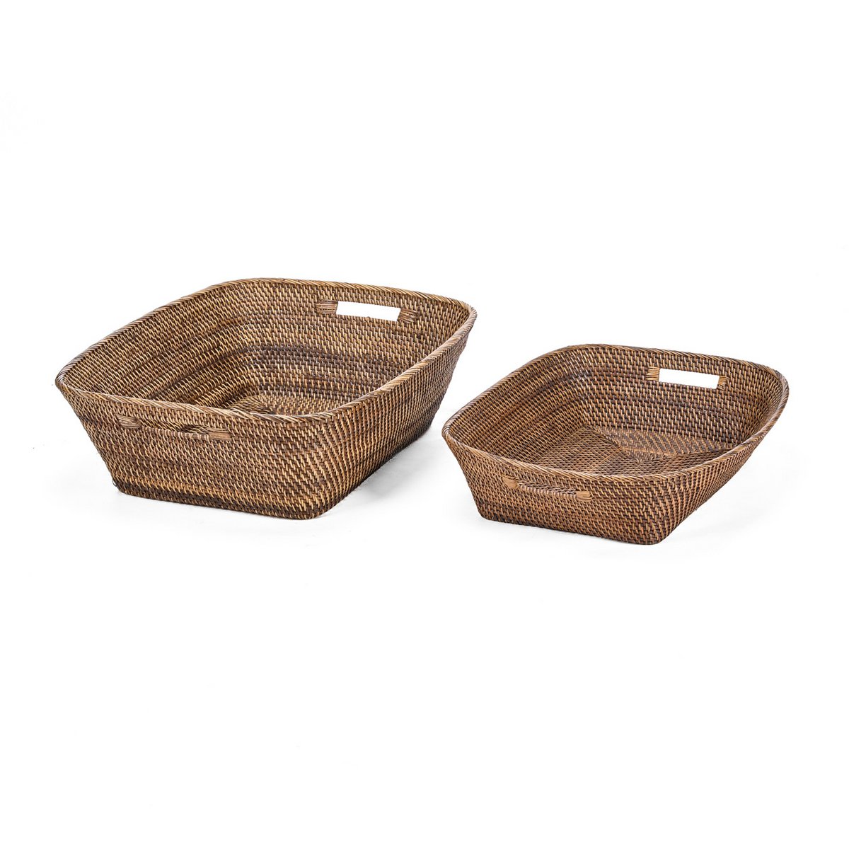 Rattan laundry basket, medium – handwoven