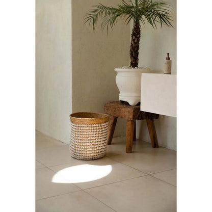 Pandan shell basket 34 × 40 cm - natural