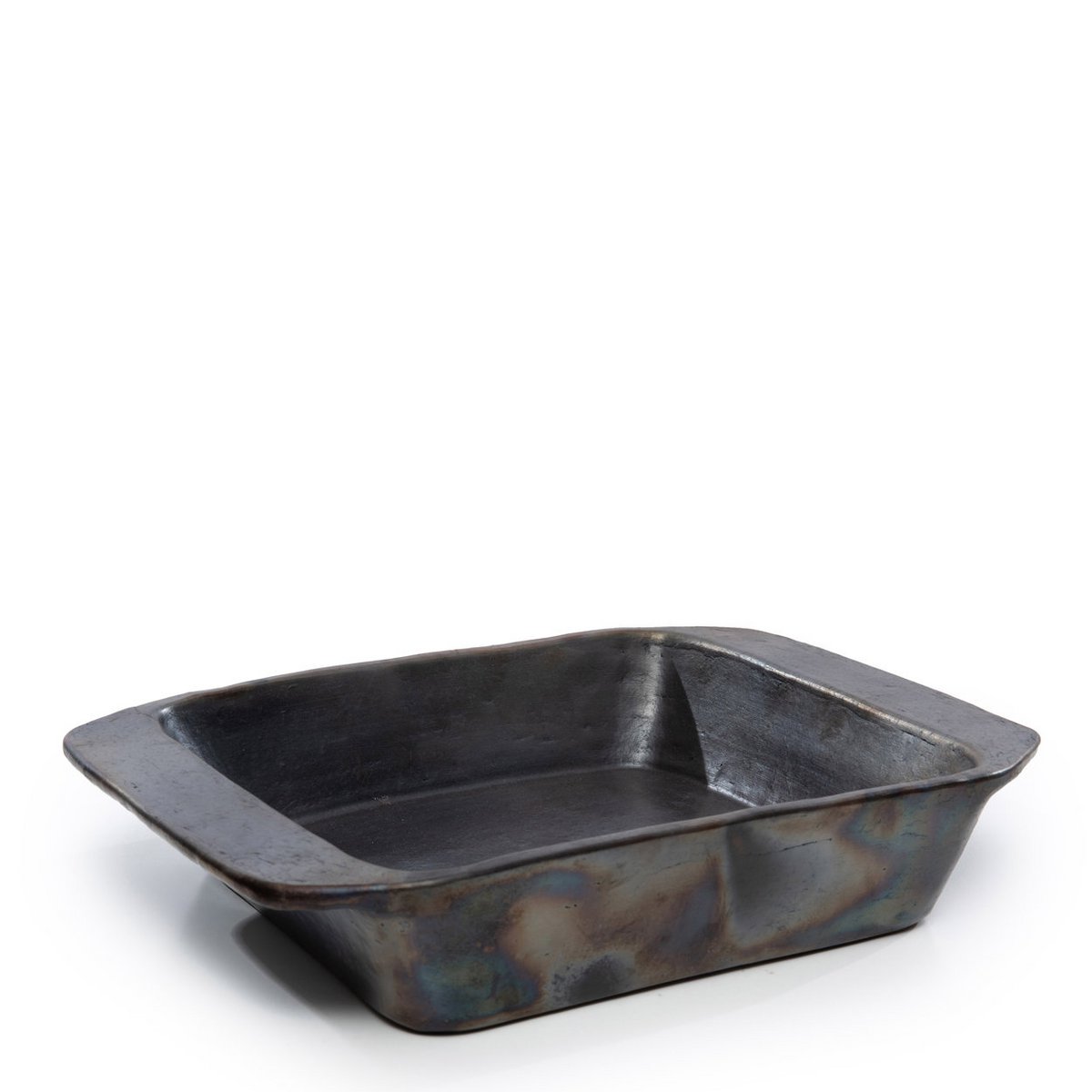 Black terracotta oven tray 37×28 cm - oven-safe