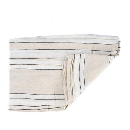 Linen tablecloth, striped, 150×300 cm