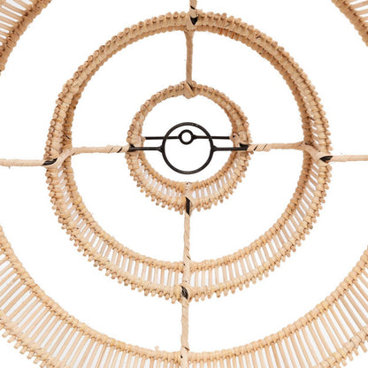 Rattan pendellampe skærm 51 cm – flettet i lag naturfarve