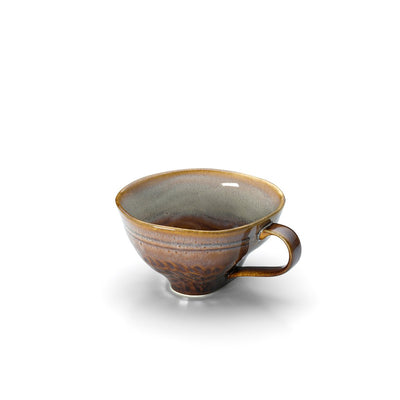 Ceramic mug 13.5 × 6.2 cm – Smoked Horizon, brown-grey