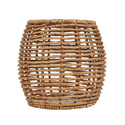 Handwoven banana leaf stool 48 cm - Brown