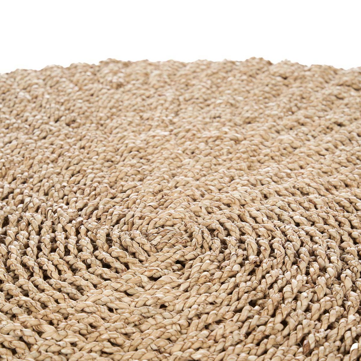 Round sisal rug ø 100 cm - natural, woven in Indonesia